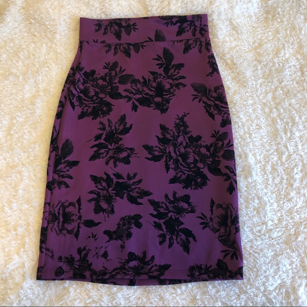 POPANA Purple Pencil Skirt M